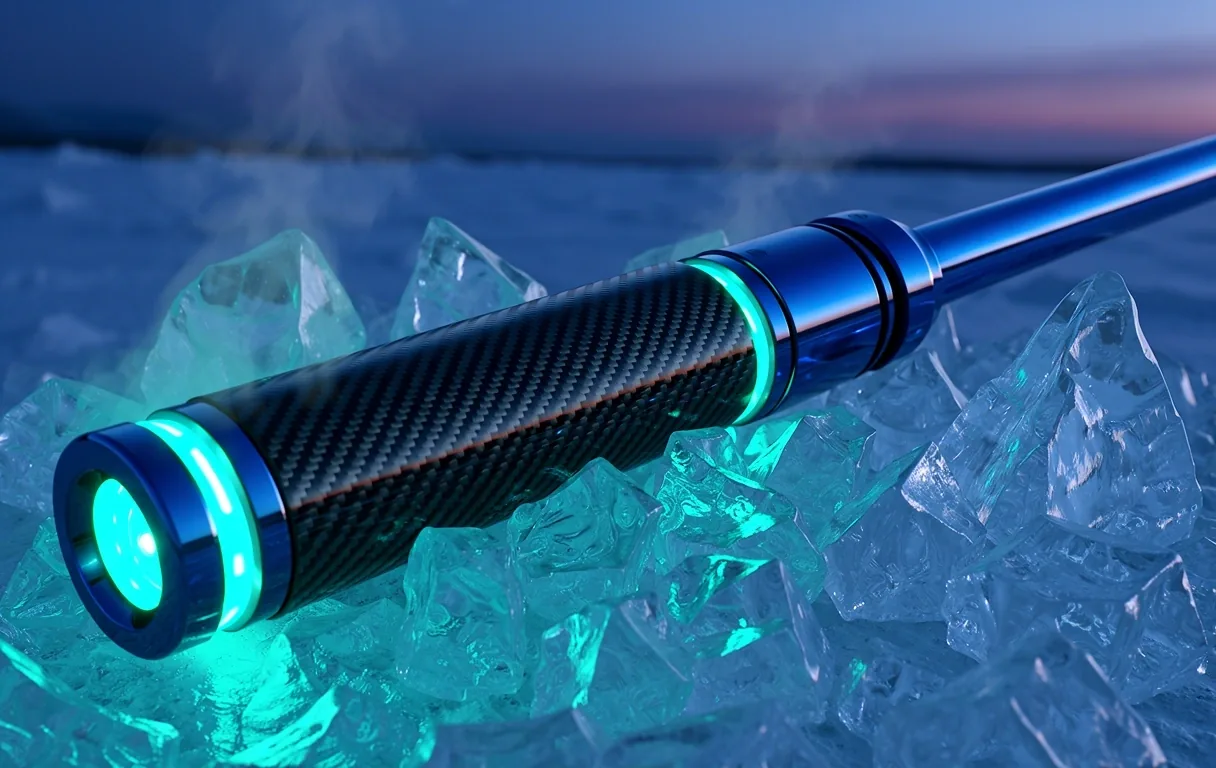 High-tech arctic fishing instrumentation