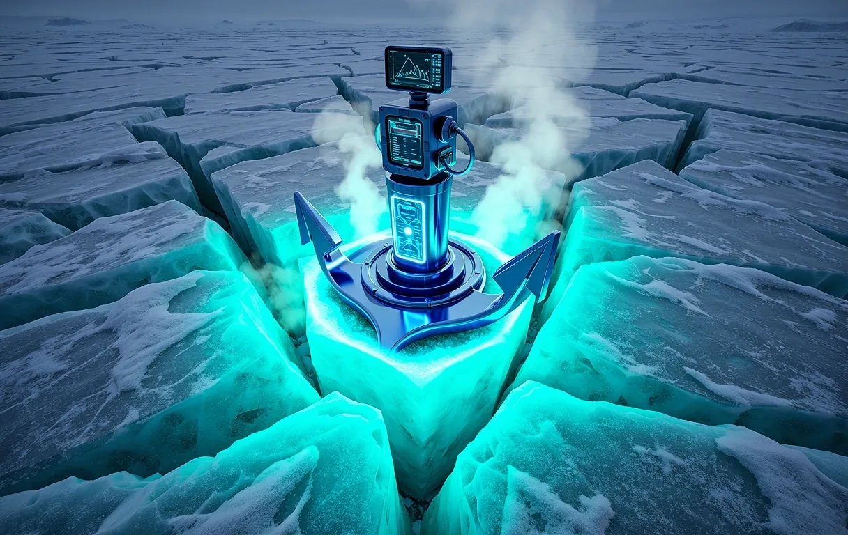 Vast arctic fishing horizon